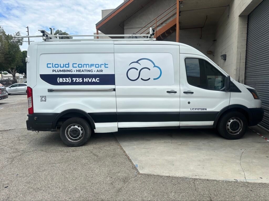 Cloud Comfort Plumbing Heating Air – Van Decals